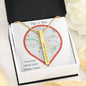Coordinates Vertical Bar Necklace - Gift for Her