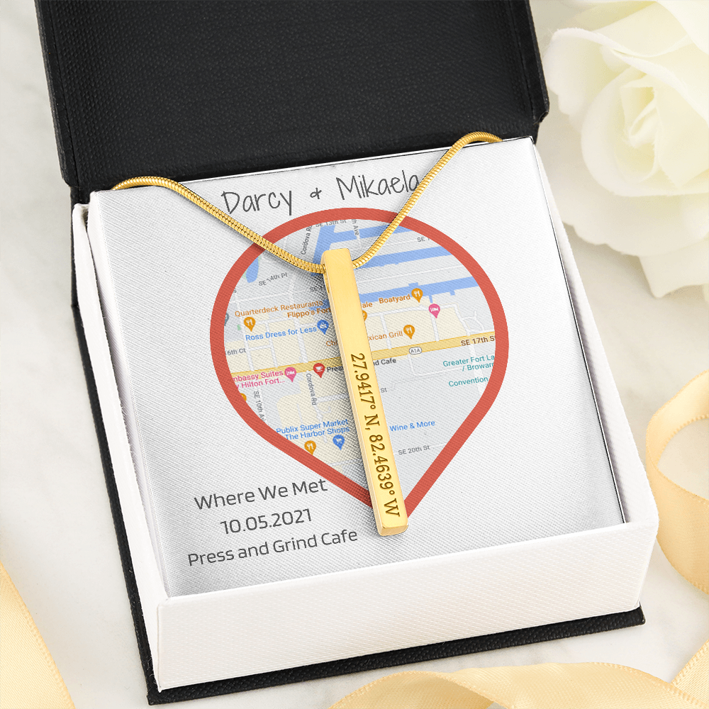 Coordinates Vertical Stick Necklace Press Cafe
