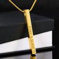 Custom Coordinates Necklace Under the Wisteria