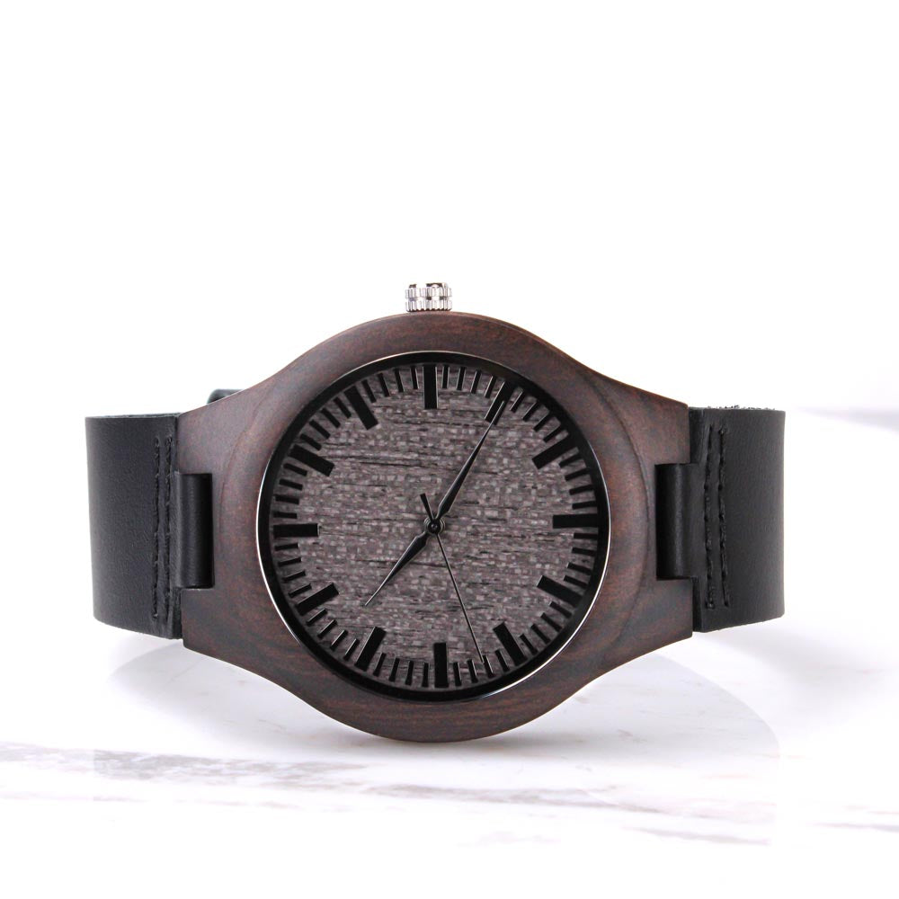 First Father's Day, Best Buds, Wooden Watch for Dad