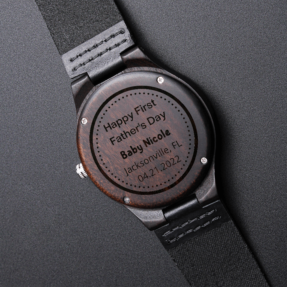First Father's Day, Personalized Watch