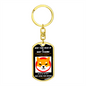 Shiba Inu Trading Keychain - Gift For Trader