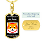 Shiba Inu Trading Keychain - Gift For Trader