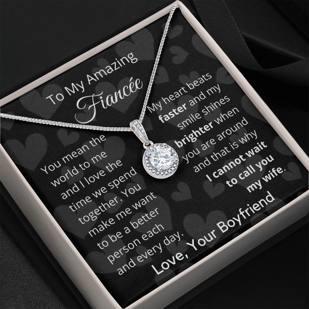 To My Amazing Fiancee - Eternal Hope Necklace From Husband to Wife