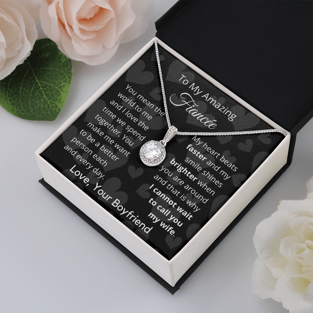 To My Amazing Fiancee - Eternal Hope Necklace From Husband to Wife