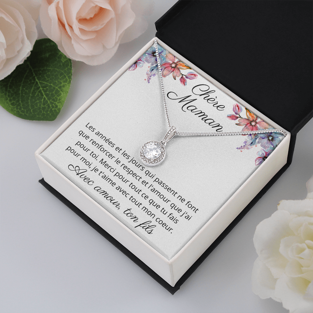 Happy Mother's Day From Son - Pendant Necklace Gift For Mom