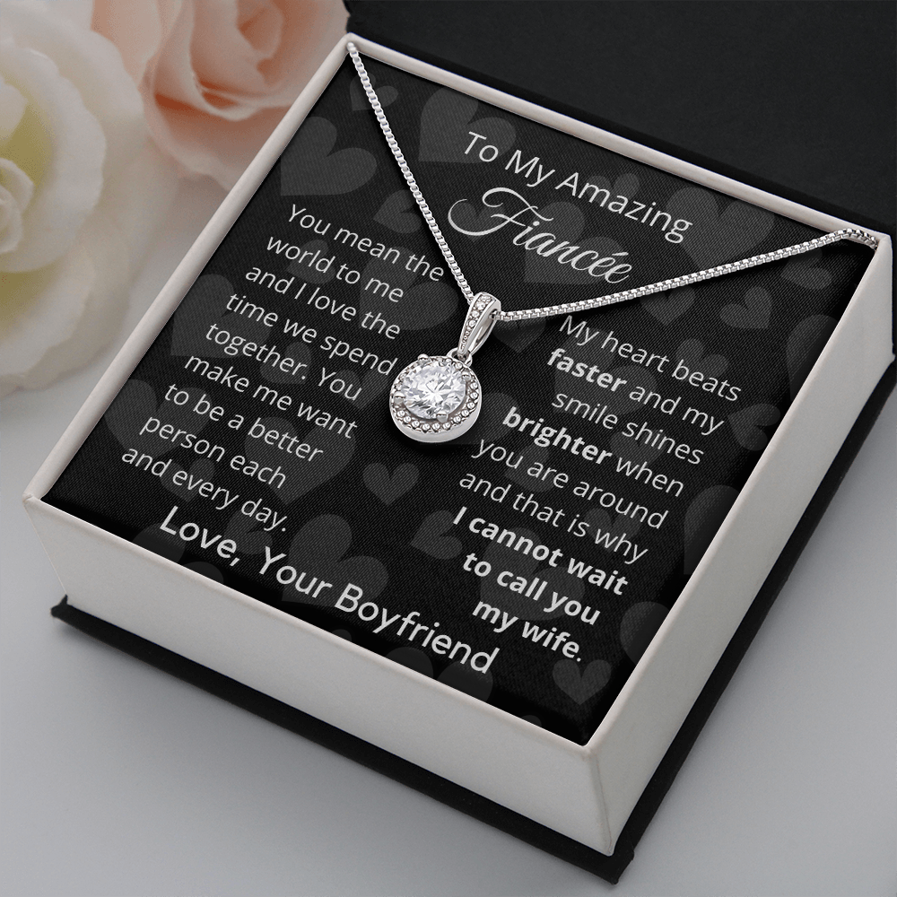 To My Amazing Fiancee - Eternal Hope Necklace From Husband to Wife