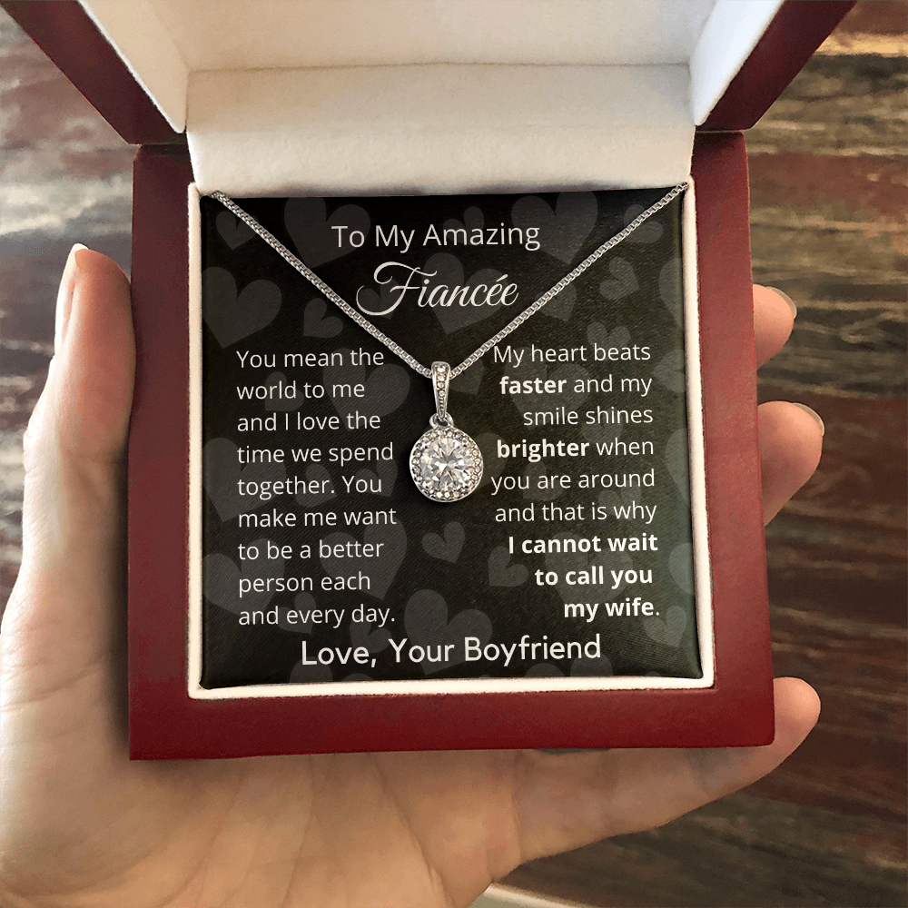 To My Amazing Fiancee - Eternal Hope Necklace From Husband to Wife