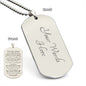 To My Son | Engraved Dog Tag Necklace From Dad
