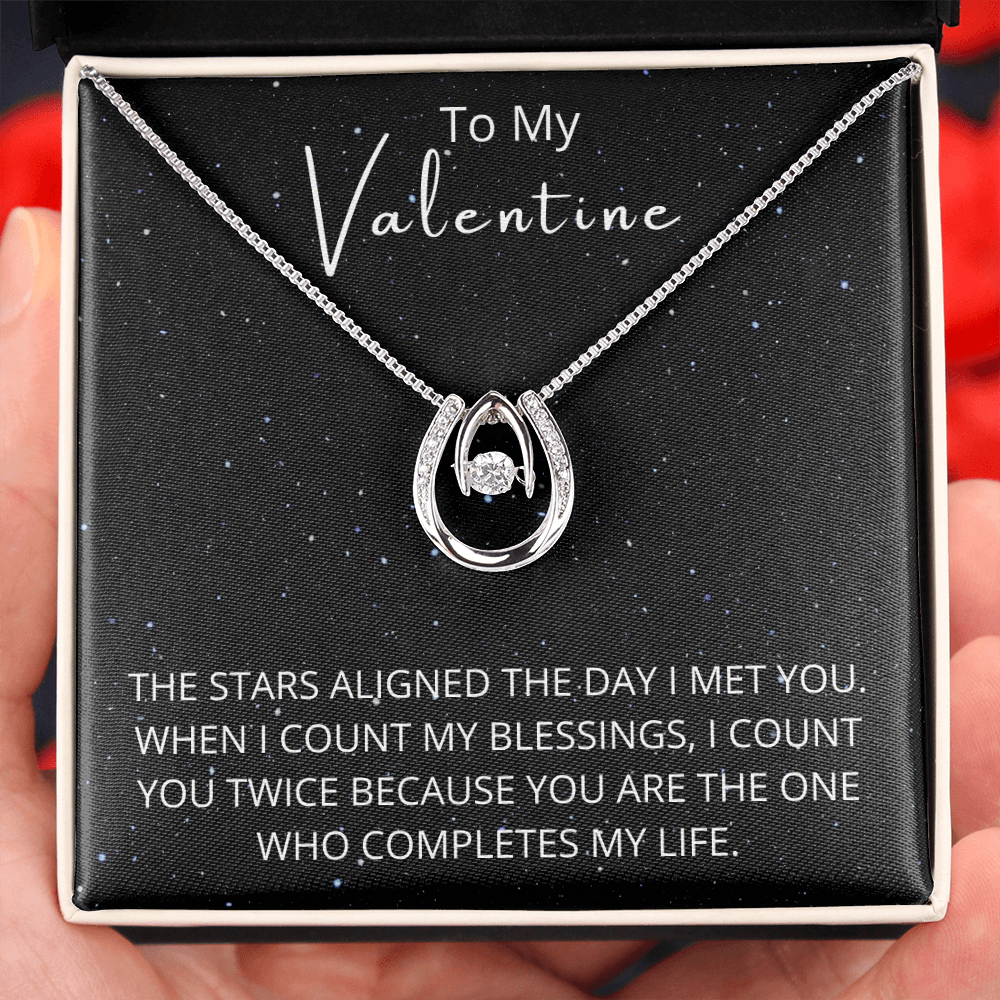 To My Valentine - Lucky Love Pendant Necklace