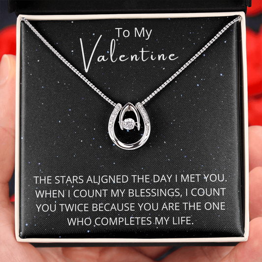 To My Valentine - Lucky Love Pendant Necklace