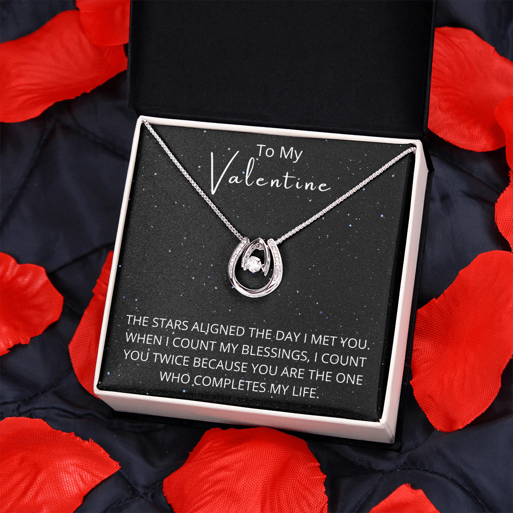 To My Valentine - Lucky Love Pendant Necklace