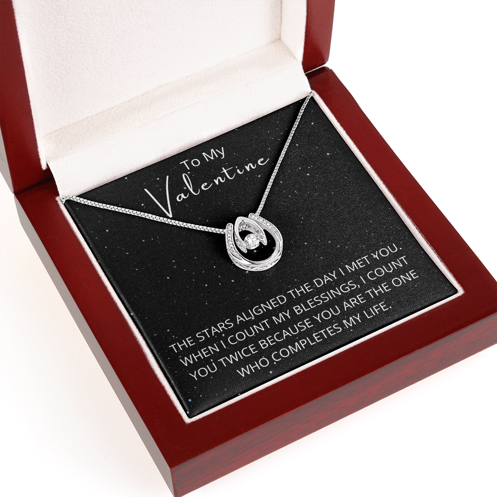 To My Valentine - Lucky Love Pendant Necklace