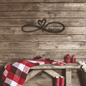 Infinity Heart Metal Art Decoration