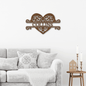 Heart Shaped Personalized Name Metal Art