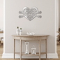 Heart Shaped Personalized Name Metal Art