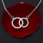 Graduation Infinity Circle Pendant Necklace For Daughter