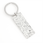Personalized Celestial Night Sky Rectangular Keychain Charlottesville
