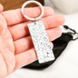Personalized Celestial Night Sky Rectangular Keychain Charlottesville