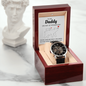 First Father's Day Custom Message Card Watch Set, Gift From Baby