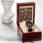 Watch for Stepdad, Gift from Grandson, Message Card Set