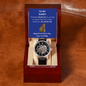 First Father's Day Message Card Wrist Watch