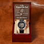 Watch for Stepdad, Gift from Grandson, Message Card Set