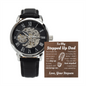 Watch for Stepdad, Gift from Grandson, Message Card Set