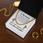 First Father's Day Cuban Chain Necklace, Gift From Daughter