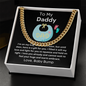 To My Daddy, Cuban Link Chain, First Father's Day
