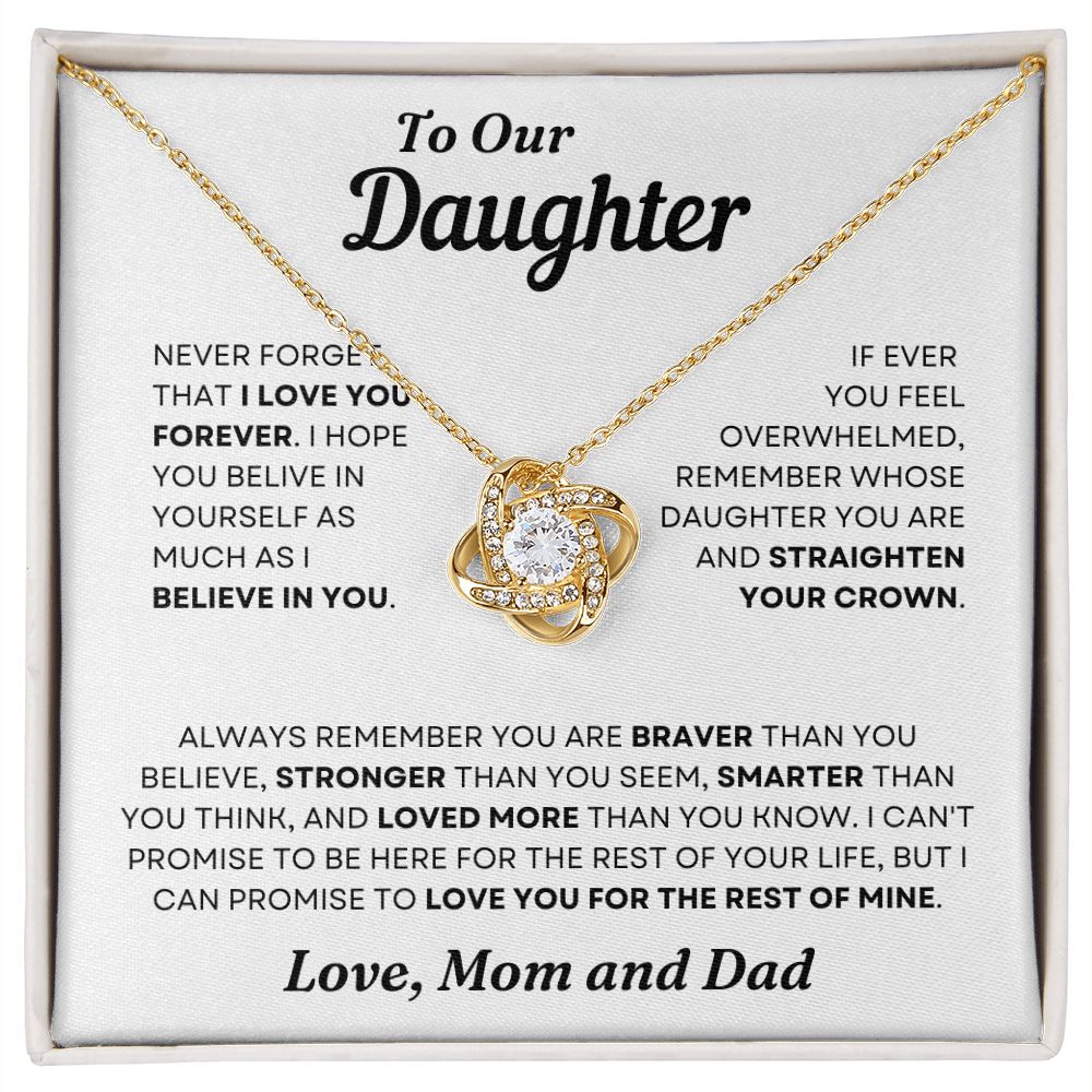 To Our Daughter | Love Mom and Dad
