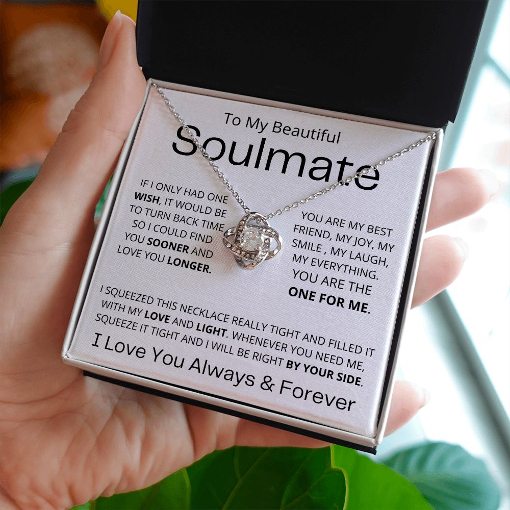 To My Beautiful Soulmate | Love Necklace | The One For Me