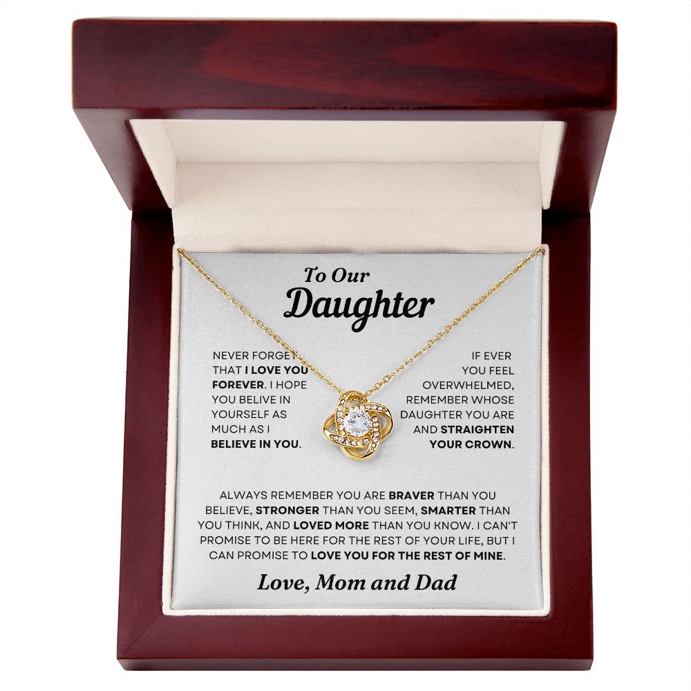 To Our Daughter | Love Mom and Dad