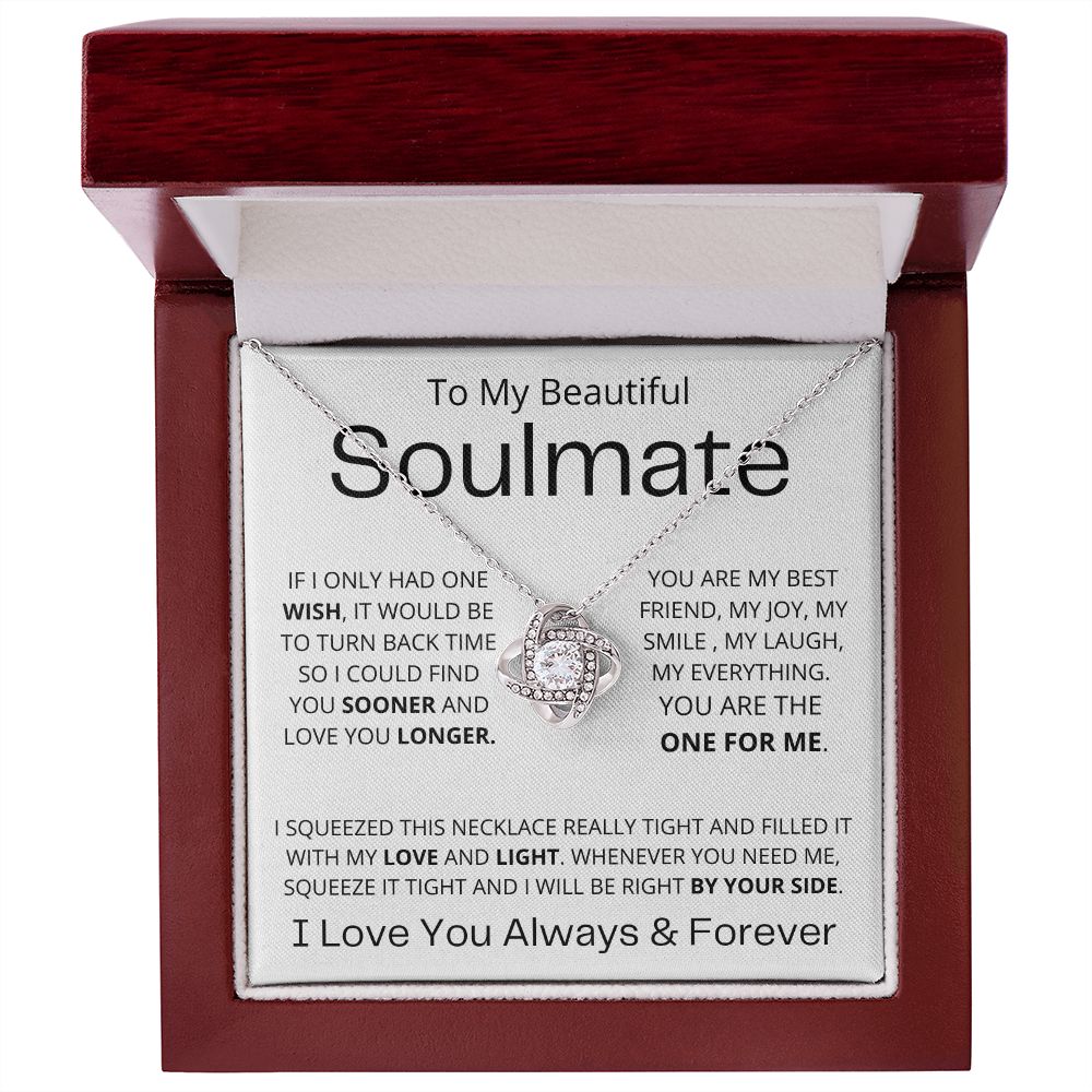 To My Beautiful Soulmate | Love Necklace | The One For Me