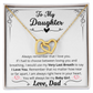 To My Daughter, Eternal Bond Necklace, From Dad