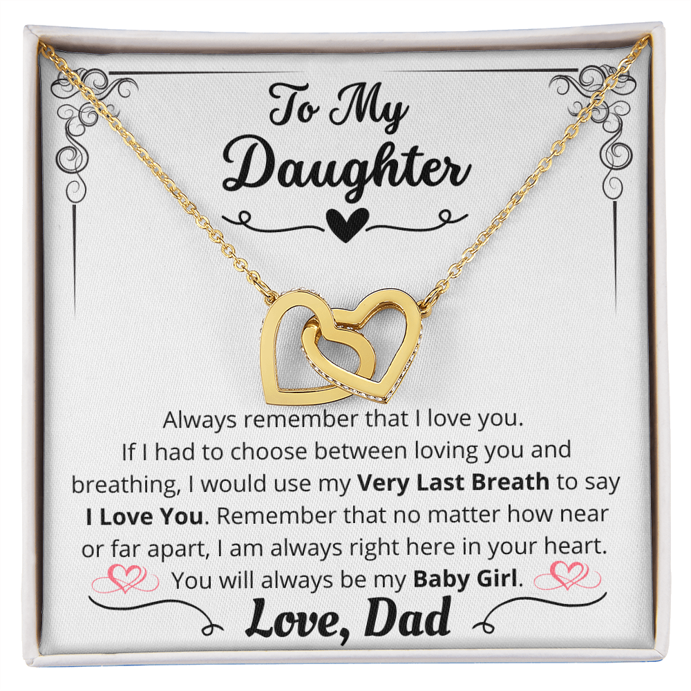 To My Daughter, Eternal Bond Necklace, From Dad