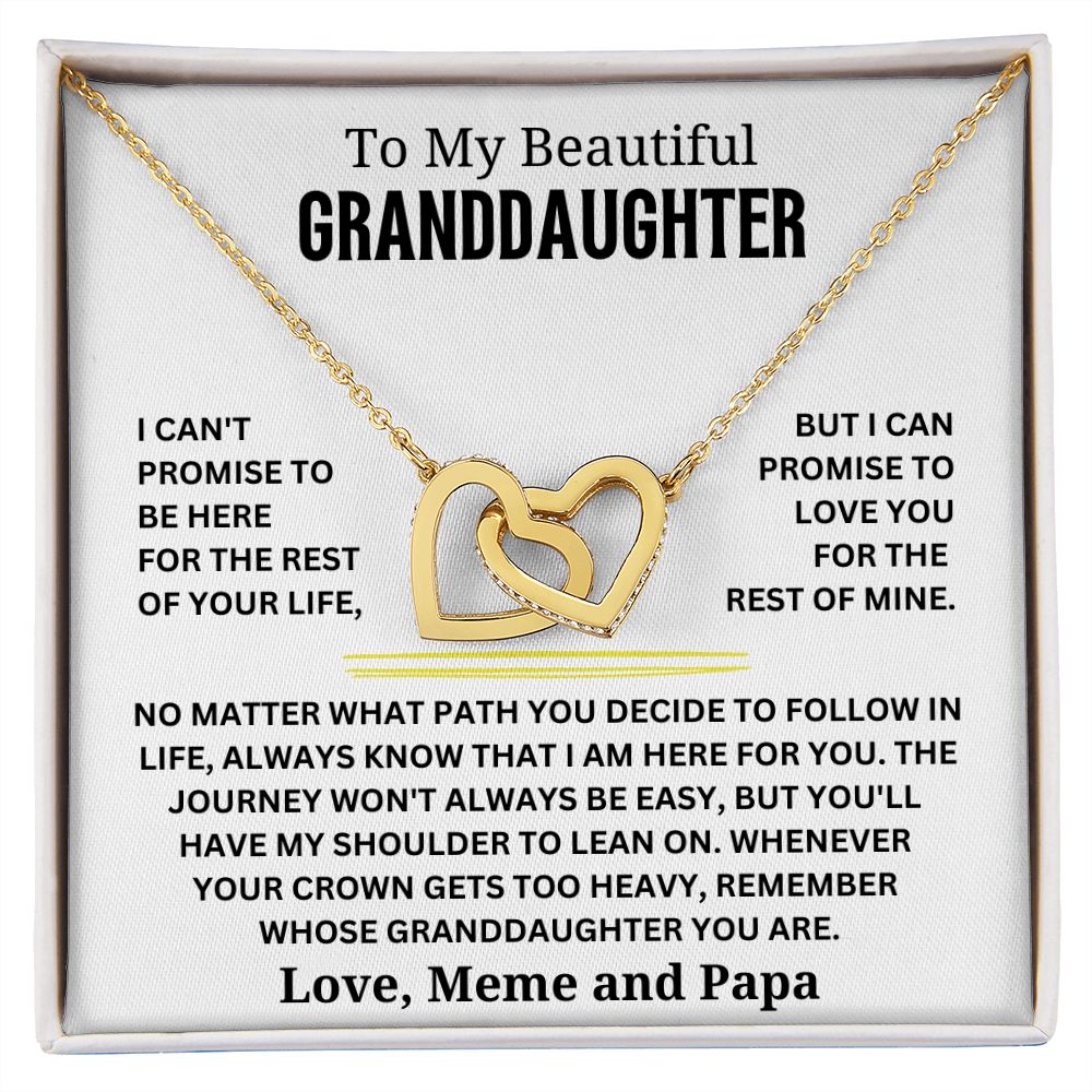 To My Beautiful Granddaughter