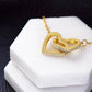 To My Wonderful Granddaughter - Infinite Connection - Granddaughter Double Heart Necklace