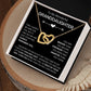 To My Wonderful Granddaughter - Infinite Connection - Granddaughter Double Heart Necklace