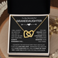To My Wonderful Granddaughter - Infinite Connection - Granddaughter Double Heart Necklace