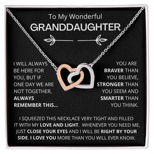 To My Wonderful Granddaughter - Always Here For You - Gift Set