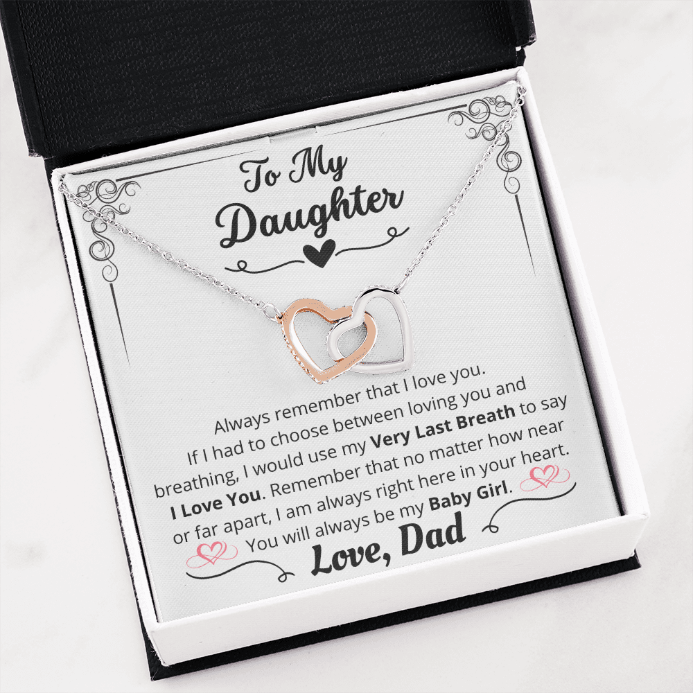 To My Daughter, Eternal Bond Necklace, From Dad