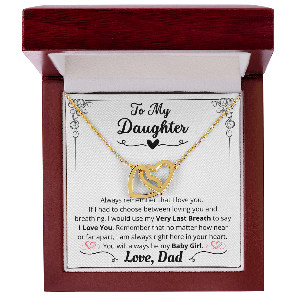 To My Daughter, Eternal Bond Necklace, From Dad
