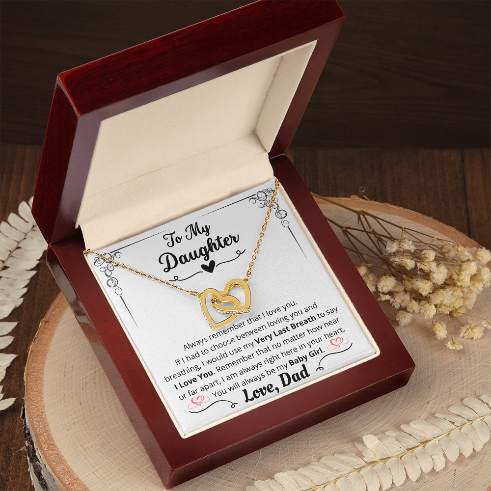 To My Daughter, Eternal Bond Necklace, From Dad