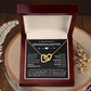 To My Wonderful Granddaughter - Infinite Connection - Granddaughter Double Heart Necklace