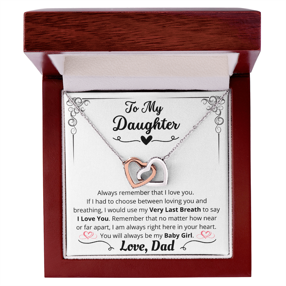 To My Daughter, Eternal Bond Necklace, From Dad