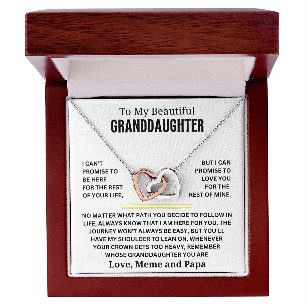 To My Beautiful Granddaughter