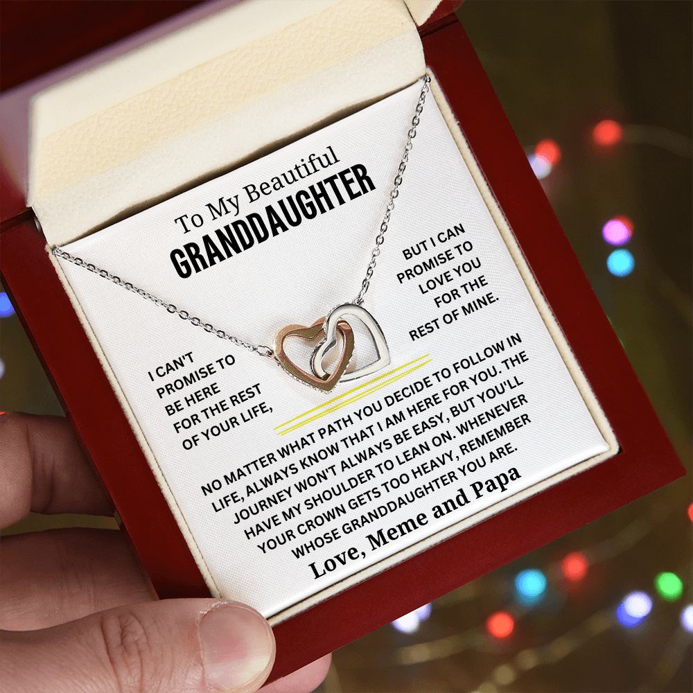 To My Beautiful Granddaughter