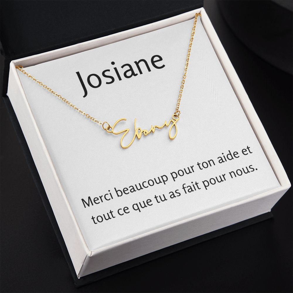 Signature Name Necklace | Merci