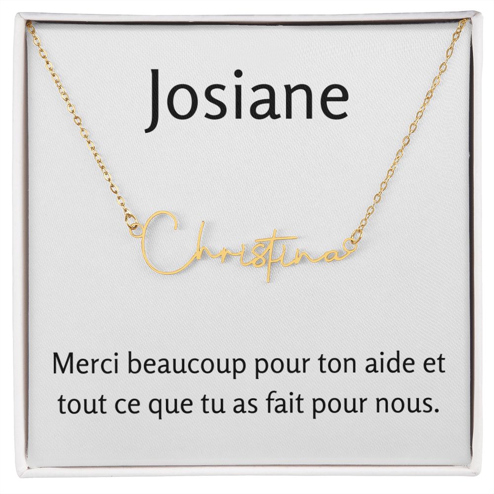 Signature Name Necklace | Merci